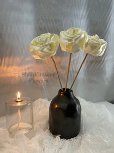 Off white ivory flower 12 inch stems, Wedding Flower centerpiece, reception table decorations, Wedding Arch Flowers