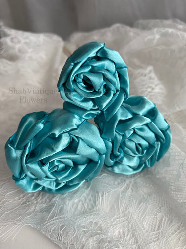 Turquoise Flowers, Reception Table Decor, Flower Centerpieces