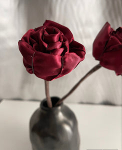 Burgundy flower 12 inch stems 1” diameter, wedding flower centerpiece, reception table decorations, this is for 1 stem