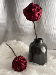 Burgundy flower 12 inch stems 1” diameter, wedding flower centerpiece, reception table decorations, this is for 1 stem