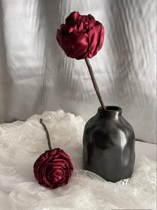 Burgundy flower 12 inch stems 1” diameter, wedding flower centerpiece, reception table decorations, this is for 1 stem