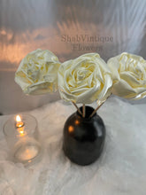 Load image into Gallery viewer, Off white ivory flower 12 inch stems, Wedding Flower centerpiece, reception table decorations, Wedding Arch Flowers